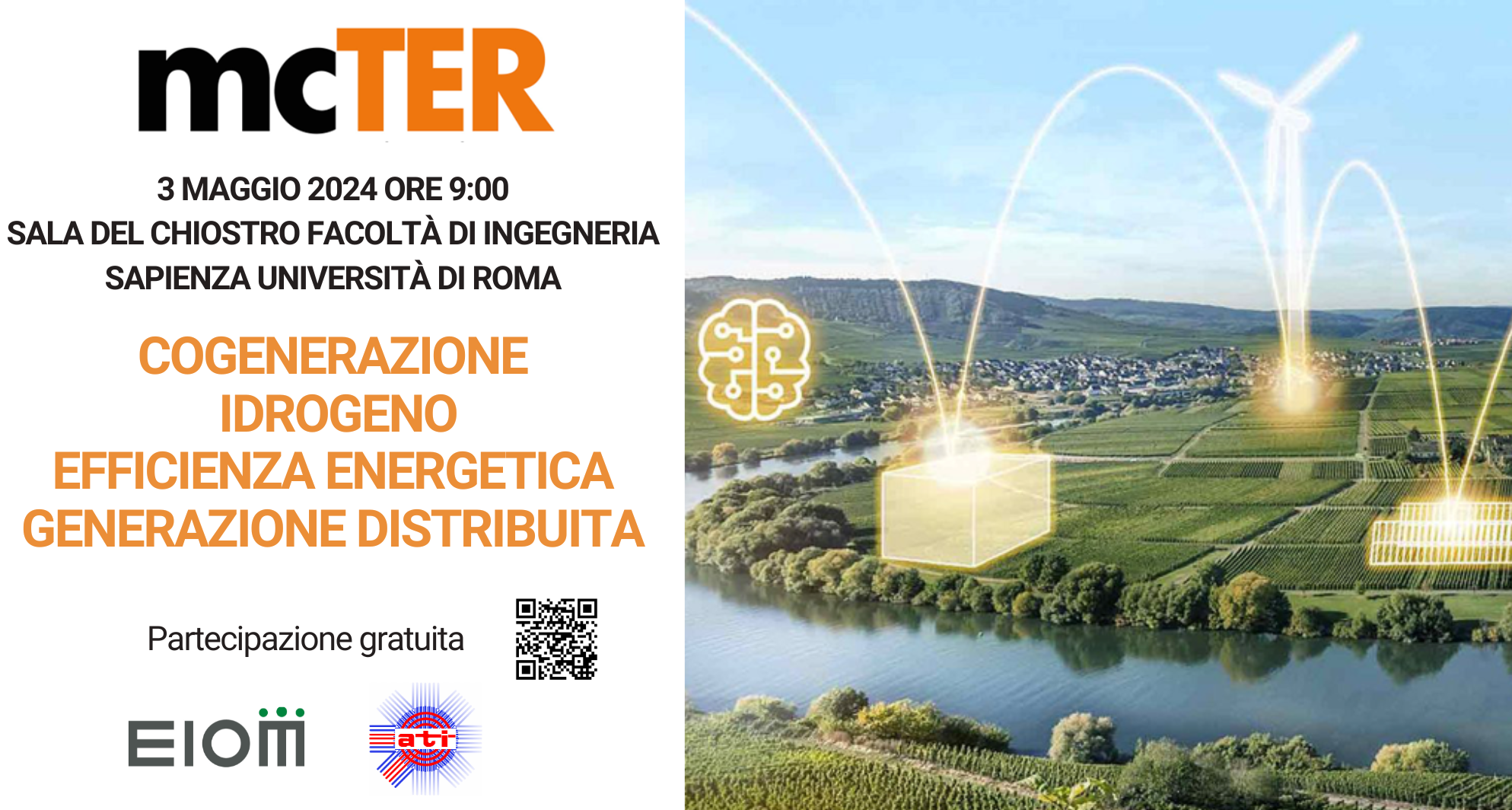 Appuntamento a mcTER Roma il 3 maggio con Efficienza Energetica, Cogenerazione e Idrogeno