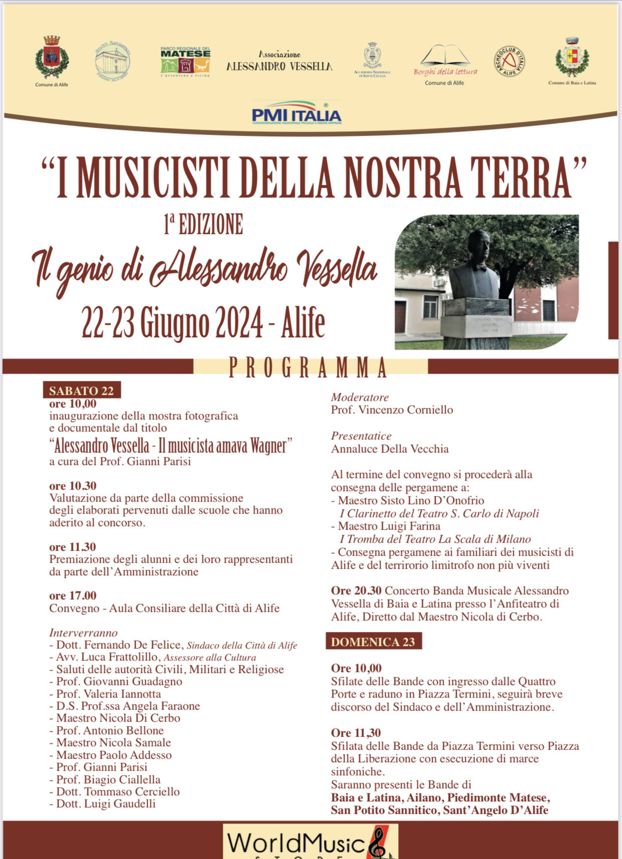 Alife Celebra Alessandro Vessella: I Musicisti della Nostra Terra