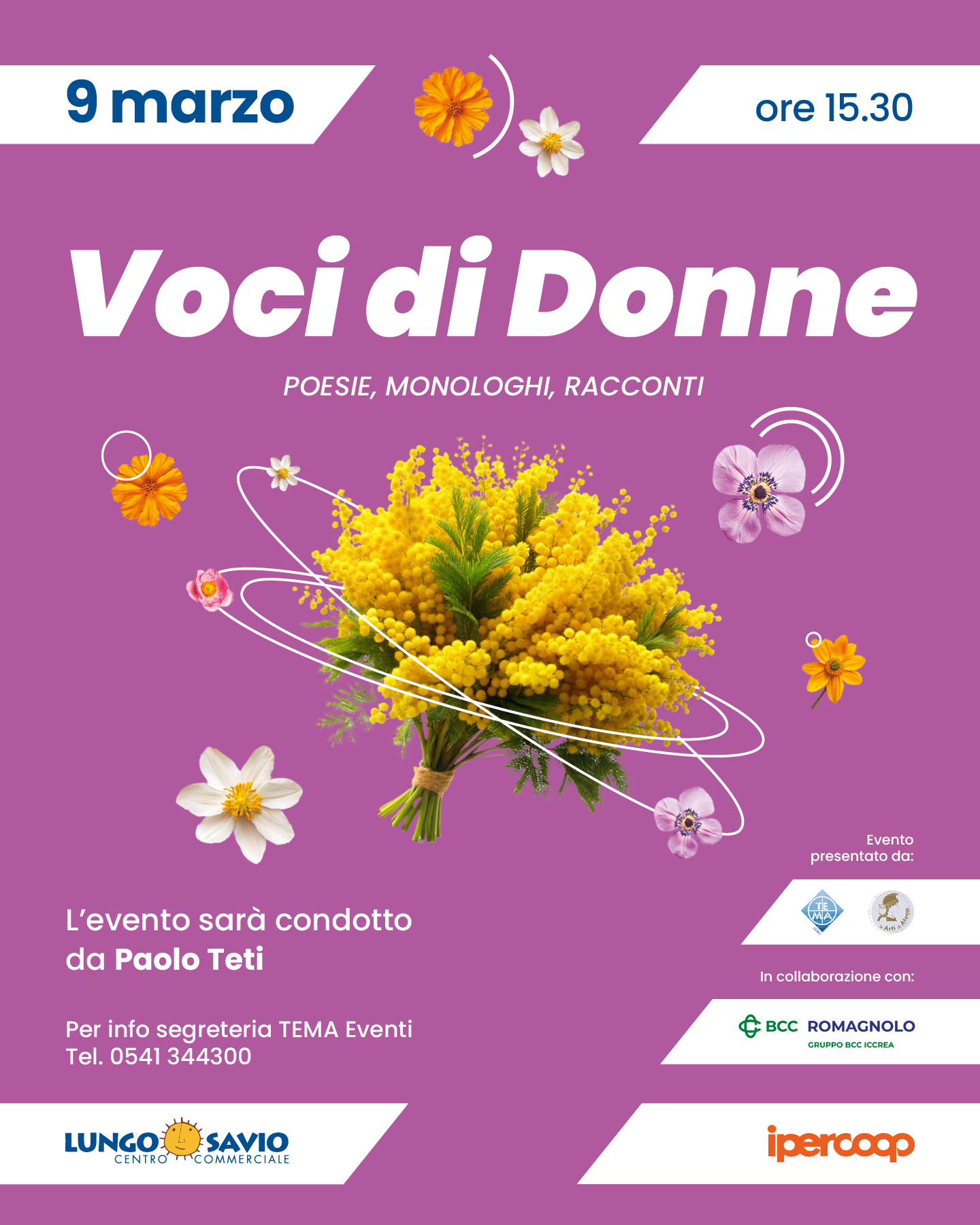 Celebrazione della Giornata Internazionale della Donna: Voci di Donne al Centro Commerciale Lungo Savio