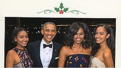 L'ultima cartolina di Natale degli Obama: ''Grazie per la gioia che abbiamo condiviso