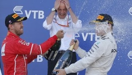 F1, Gp Russia: Bottas vince in volata su Vettel. Le Ferrari sul podio