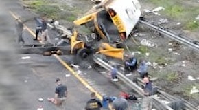 Usa: incidente a scuolabus in New Jersey, 2 morti e 43 feriti