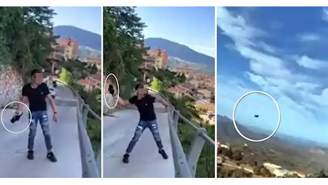 Sardegna, lancia gattino dal ponte nel vuoto tra le risate degli amici, il VIDEO CHOC del gesto ignobile e crudele
