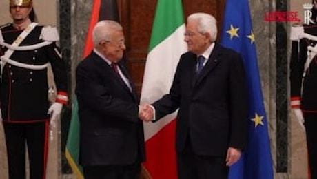 Quirinale, Mattarella ha ricevuto Mahmoud Abbas