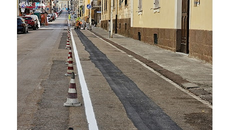 Cancellata la pista ciclabile (inutilizzata) di via Armando Diaz