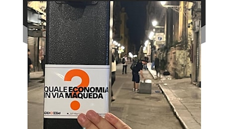Palermo, tornano gli adesivi di Addiopizzo nel centro città