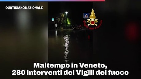 Maltempo in Veneto, 280 interventi dei Vigili del fuoco