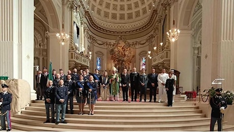 La festa della polizia a Santa Maria Assunta. Il saluto del vescovo Rocco Pennacchio