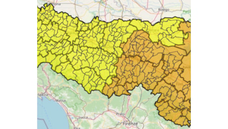 Meteo, allerta per temporali: gialla in pianura e arancione verso al collina