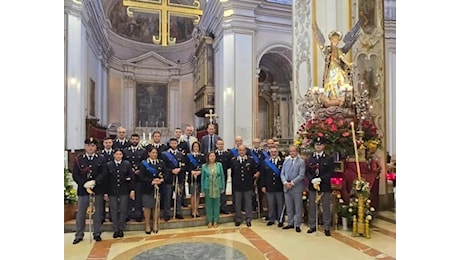 Caltanissetta. Rappresentanza della Polizia alla tradizionale messa in Cattedrale per San Michele