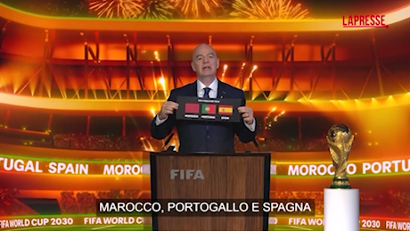 VIDEO Mondiali 2030, l'annuncio della Fifa: Si giocheranno in Spagna, Portogallo, Marocco e Sudamerica