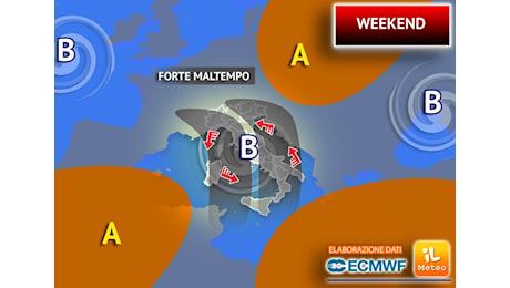 Meteo: pesanti Piogge nel Weekend, tra Sabato e Domenica la fase peggiore di questa Ondata di Maltempo