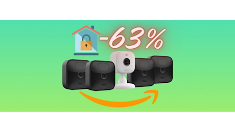 Anticipa il Prime Day: già oggi le 4 videocamere Blink Outdoor sono al 63%