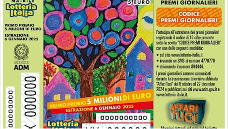 Lotteria Italia 2025: stasera in diretta l’estrazione dei biglietti vincenti