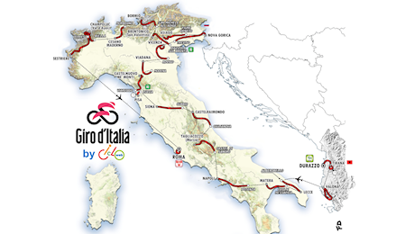 Giro d'Italia 2025: il percorso provvisorio e la nuova data di presentazione