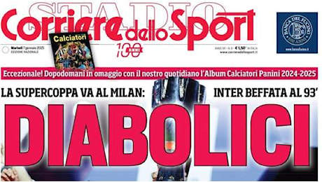 Il Milan è supercampione! Le prime pagine dei principali quotidiani sportivi