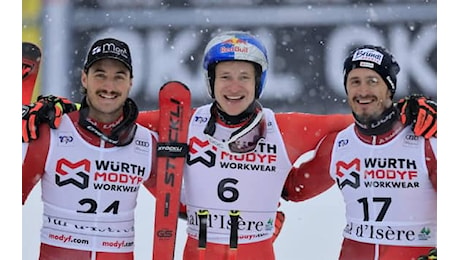 Sci, Odermatt vince Gigante Val d'Isere. Primo podio per Patrick Feurstein