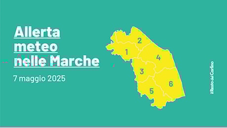 Temporali nelle Marche, è di nuovo allerta gialla: ecco le zone più a rischio