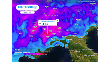 Domani ci saranno di nuovo forti temporali in queste regioni, secondo il modello di riferimento di Meteored