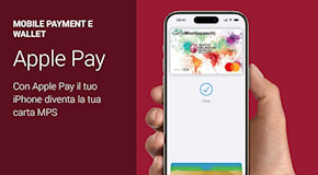 Il Monte dei Paschi di Siena consente ora di pagare tramite Apple Pay