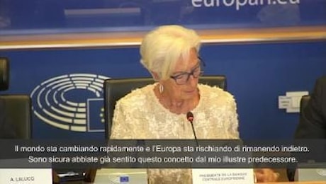 Lagarde: Il mondo sta cambiando e l'Europa rischia di rimanere indietro