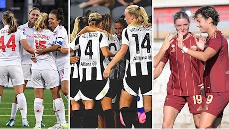 Le avversarie di Roma, Juventus e Fiorentina in Champions League femminile