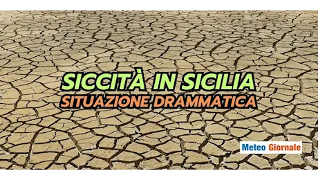 Meteo Sicilia: piogge abbondanti ma isolate, resta grave il Deficit pluviometrico