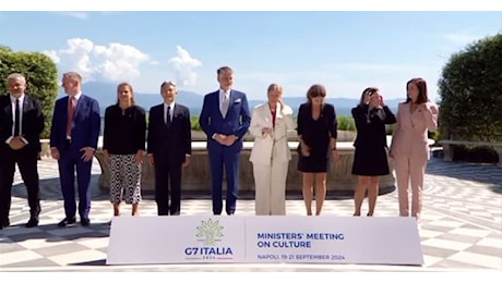 IL VIDEO. La foto di famiglia al G7 Cultura di Napoli