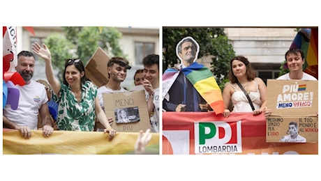 Il Pride di Milano come una festa dell'Unità tra bandiere palestinesi e insulti al centrodestra. E Schlein se la ride