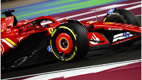 F1, Gp Qatar 2024: Ferrari si picchia con le gomme in qualifica