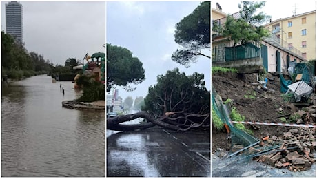 Cesenatico allagata: in tilt il sistema fognario, aperte le porte Vinciane