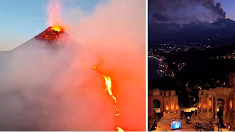 Le spettacolari immagini dell'eruzione dell'Etna