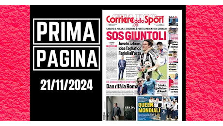 Prima pagina Corriere dello Sport: “Juventus, Fagioli finanzia il mercato”