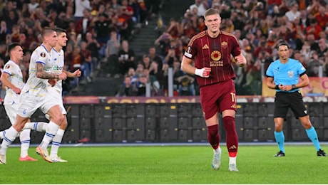 Roma-Dinamo Kiev 1-0, Dovbyk firma la prima vittoria in Europa