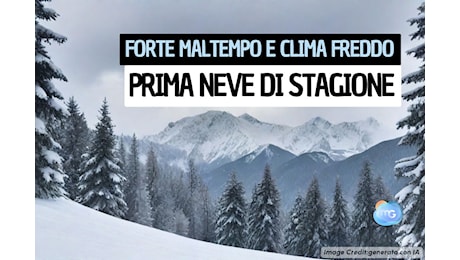 Meteo Italia: forte maltempo. Neve in arrivo sui rilievi