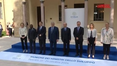 G7 Sviluppo, Tajani accoglie i ministri all'Aurum di Pescara