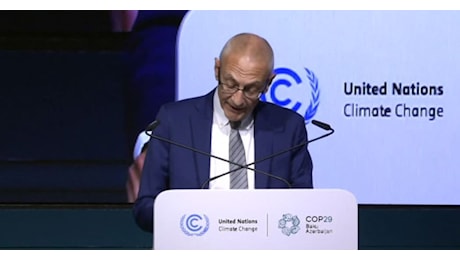 IL VIDEO. COP29, l'inviato Usa: l'azione per il clima non si fermerà con Trump