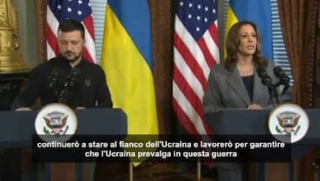 Biden a Zelensky: la Russia non prevarrà. Harris: al vostro fianco