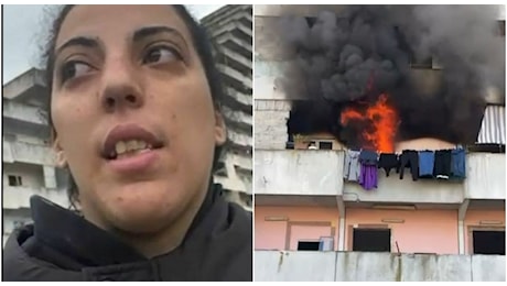 Vele di Scampia, in fiamme la casa di Nadia: lanciò appello per nuova sistemazione