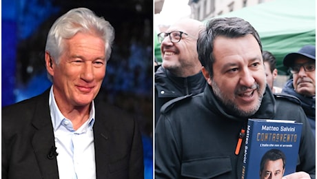 Richard Gere va da Fabio Fazio ma non parla di Matteo Salvini e di Open Arms: insulti sui social