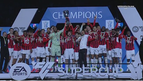 La premiazione, il Milan vince la Supercoppa Italiana 2025 - Supercoppa Italiana 2025 Video