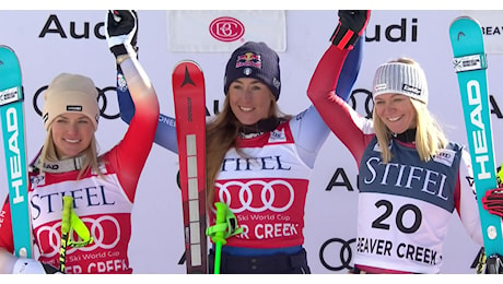 La festa di Goggia continua sul podio: Sofia torna sul gradino più alto dopo la vittoria in Super G a Beaver Creek