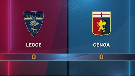 Lecce-Genoa 0-0: gli highlights - Highlights Serie A 2024-2025 Video