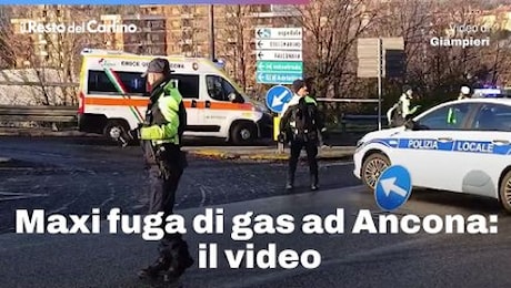 Maxi fuga di gas ad Ancona: il video