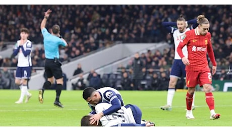 Coppa Lega:Tottenham-Liverpool 1-0, Spurs'Bentancur è cosciente'