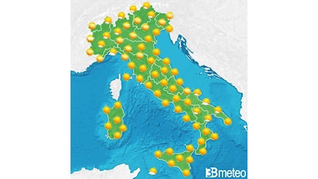 Torna l'anticiclone nel weekend, disturbi dalla prossima settimana