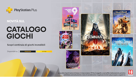 Catalogo giochi PlayStation Plus di luglio: Remnant II, Crisis Core – Final Fantasy VII – Reunion e tanto altro