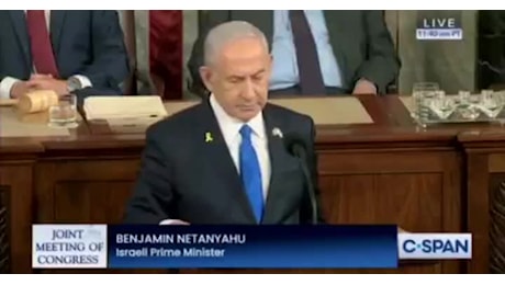 Netanyahu negazionista al Congresso Usa su genocidio di 39.175 palestinesi: Civili uccisi? Nessuno, tutti salvati da Israele, solo 24 morti a Rafah per esplosione deposito armi di Hamas