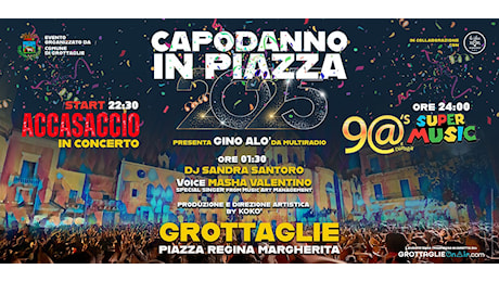 Grottaglie: Capodanno 2025 musica e festa in Piazza