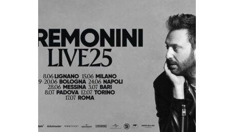 Dopo due anni torna Cesare Cremonini in concerto, tappa a Torino del tour